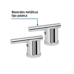 Foset Jgo manerales de palanca p/mezcladora tipo bar,cromo,Element