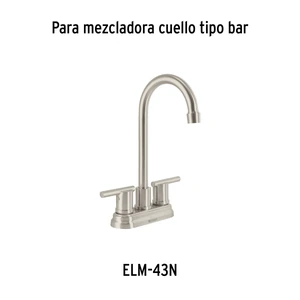 Foset Jgo manerales de palanca p/mezcladora tipo bar,satín,Element