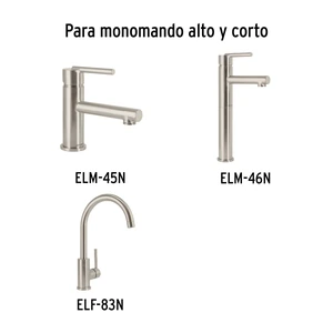 Foset Maneral de palanca para monomando de lavabo, satín, Element