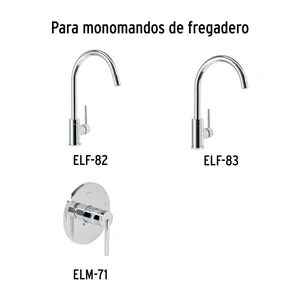 Foset Maneral de palanca p/monomando de fregadero, cromo, Element