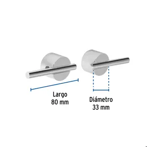 Foset Juego de manerales palanca de pared, lavabo, cromo, Element