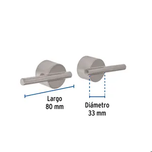 Foset Juego de manerales palanca de pared, lavabo, satín, Element