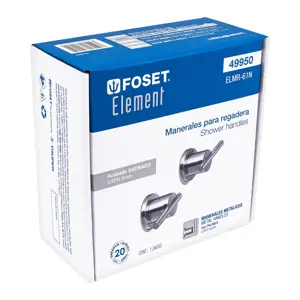 Foset Juego de manerales de palanca para regadera, satín, Element