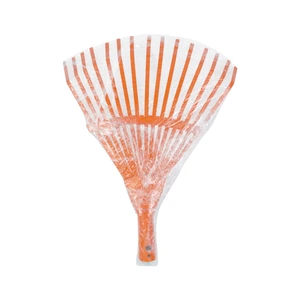 Truper Escoba metálica para jardín, curva, 15 dientes, mango 48
