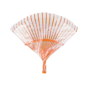 Truper Escoba metálica para jardín, curva, 22 dientes, mango 48