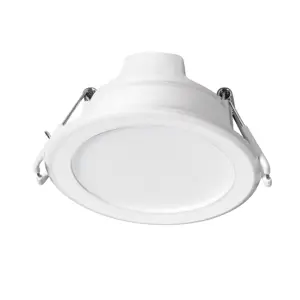 25086 / EMP-100LB Volteck Luminario LED empotrable 5 W redondo, luz de día, Basic