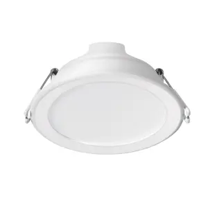 25087 / EMP-101LB Volteck Luminario LED empotrable 7 W redondo, luz de día, Basic