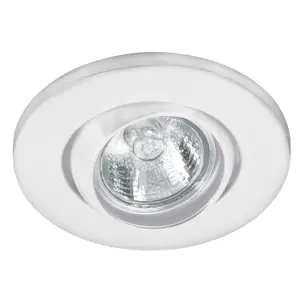 46623 / EMP-106S Volteck Luminario redondo blanco spot esférico, lámpara no incluida