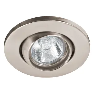 46625 / EMP-108S Volteck Luminario redondo satín spot esférico, lámpara no incluida