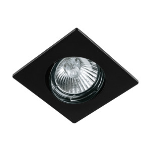 Volteck Luminario cuadrado negro spot dirigible, lámpara no incluida