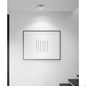 Volteck Luminario cuadrado blanco spot esférico, lámpara no incluida