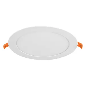 47410 / EMP-201LC Volteck Luminario ultra delgado LED 12 W empotrar redondo luz cálida
