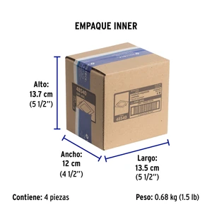 Volteck Luminario ultradelgado cuadrado p/empotrar 6W, luz de día
