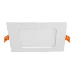 47406 / EMP-400LC Volteck Luminario ultra delgado LED 6 W empotrar cuadrado luz cálida