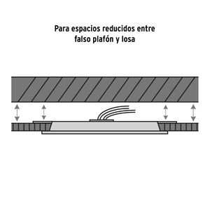 Volteck Luminario de LED para empotrar 15 W, ajustable, luz de día