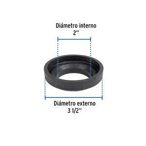 Empaque unión tanque-taza para WC, 2