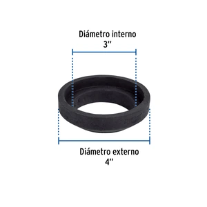 Empaque unión tanque-taza para WC, 3
