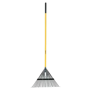 14342 / EMX-24 Truper Escoba metálica para jardín, recta, 24 dientes, mango 54