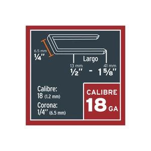 Engrapadora neumática, calibre 18, Truper