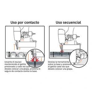 Engrapadora neumática, calibre 18, Truper