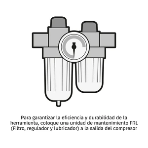 Engrapadora neumática, calibre 16, Truper