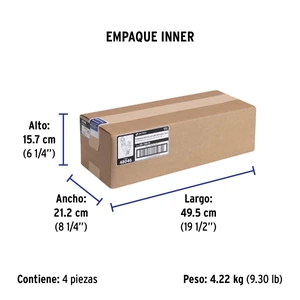 Extensión eléctrica de uso rudo 10 m 2x16 AWG, Volteck