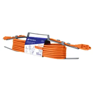 Extensión eléctrica de uso rudo 10 m 2x16 AWG, Volteck