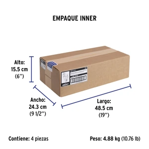 Extensión eléctrica de uso rudo 12 m 2x16 AWG, Volteck
