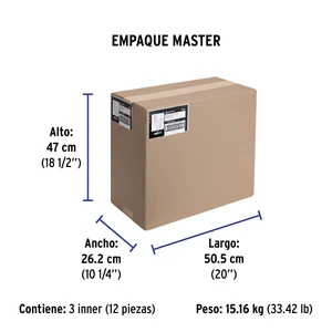 Extensión eléctrica de uso rudo 12 m 2x16 AWG, Volteck
