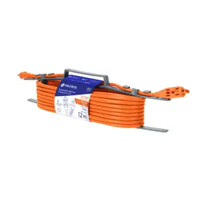 Extensión eléctrica de uso rudo 12 m 2x16 AWG, Volteck