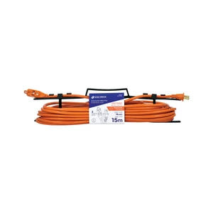Extensión eléctrica de uso rudo 15 m 2x16 AWG, Volteck