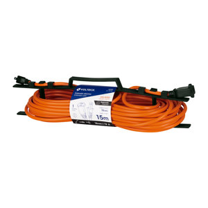Volteck Extensión eléctrica uso rudo 15 m 2x16 AWG para 1 clavija