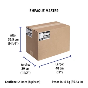 Extensión eléctrica de uso rudo 20 m 2x16 AWG, Volteck