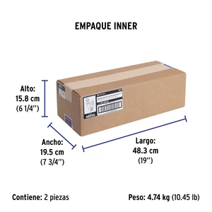 Extensión eléctrica de uso rudo 25 m 2x16 AWG, Volteck