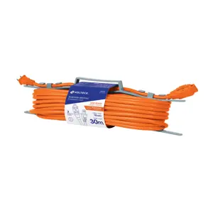 48051 / ER-30X16 Extensión eléctrica de uso rudo 30 m 2x16 AWG, Volteck