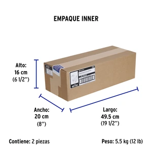 Volteck Extensión eléctrica uso rudo 30 m 2x16 AWG para 1 clavija