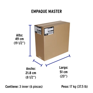 Volteck Extensión eléctrica uso rudo 30 m 2x16 AWG para 1 clavija