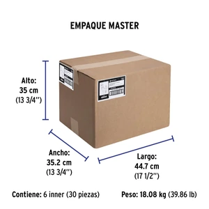 Extensión eléctrica de uso rudo 6 m 2x16 AWG, Volteck