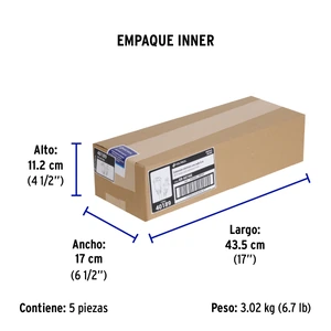 Volteck Extensión eléctrica uso rudo 6m 2x16 AWG para 1 clavija