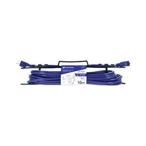 Extensión de uso rudo aterrizada 10 m calibre 16, Volteck
