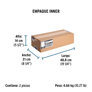 Extensión reforzada aterrizada 15 m 3x14 AWG, Volteck
