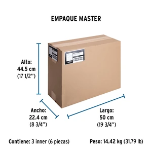 Extensión reforzada aterrizada 15 m 3x14 AWG, Volteck