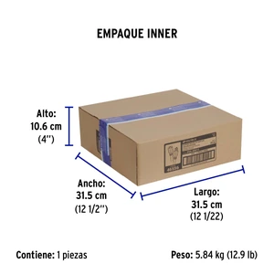 Extensión reforzada aterrizada 20 m 3x12 AWG, Volteck