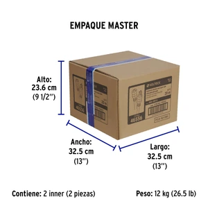 Extensión reforzada aterrizada 20 m 3x12 AWG, Volteck