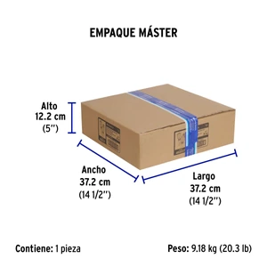 Extensión reforzada aterrizada 30 m 3x12 AWG, Volteck