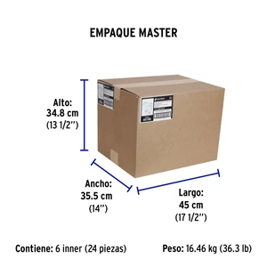 Extensión de uso rudo aterrizada 6 m calibre 16, Volteck