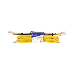 Extensión reforzada aterrizada 8 m 3x14 AWG, Volteck