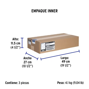 Extensión reforzada aterrizada 8 m 3x14 AWG, Volteck