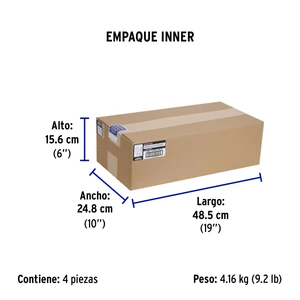 Extensión de uso rudo aterrizada 8 m 3x16 AWG, Volteck