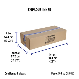 Extensión triple uso rudo 8 m tipo abanico 3x16 AWG, Volteck